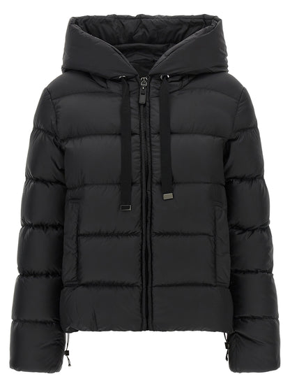 Max Mara Black Polyester Full-Length Jacket