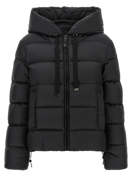 Max Mara Black Polyester Full-Length Jacket