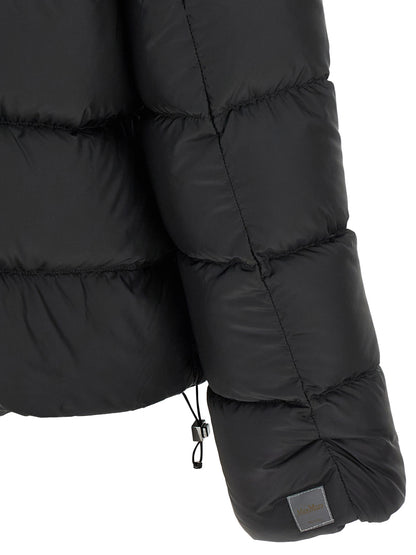 Max Mara Black Polyester Full-Length Jacket