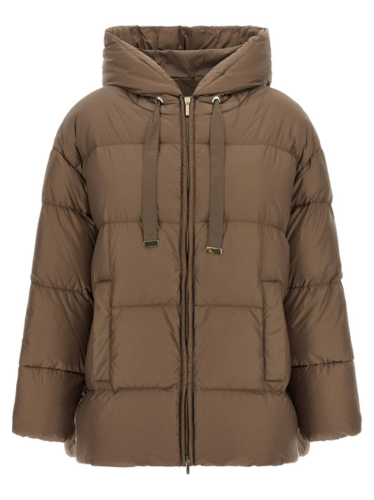 Max Mara Brown Polyamide Full-Length Jacket
