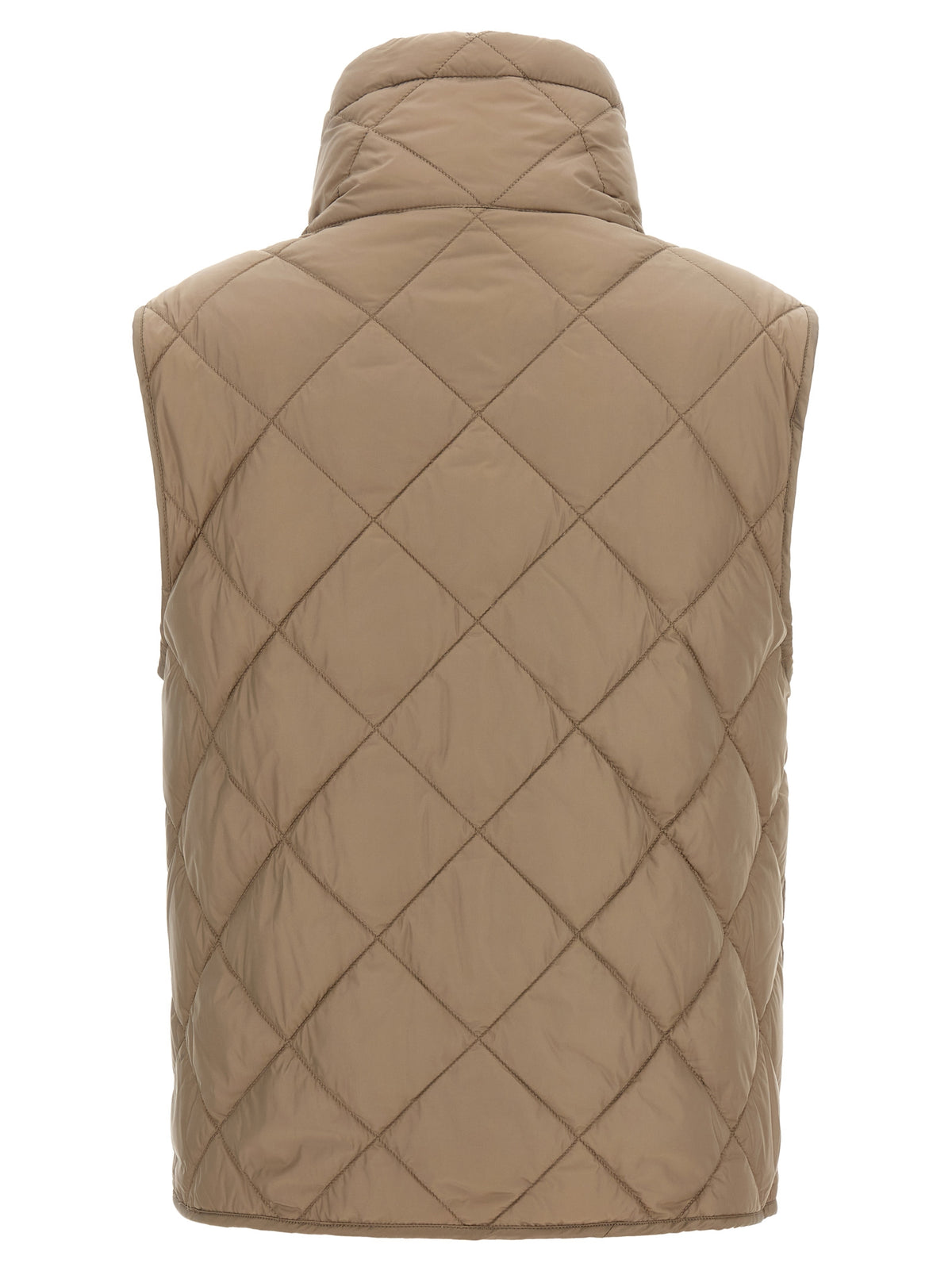 Max Mara Beige Polyamide Sleeveless Jacket