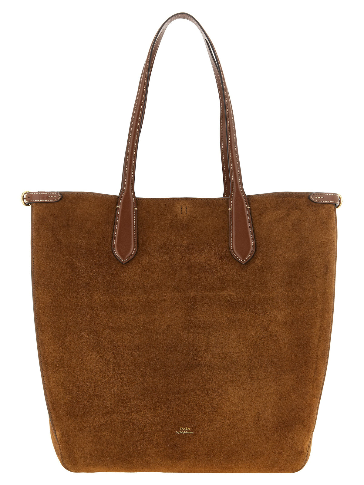 Sac porté épaule Polo Ralph Lauren femme en cuir suédé marron – PO345530BM