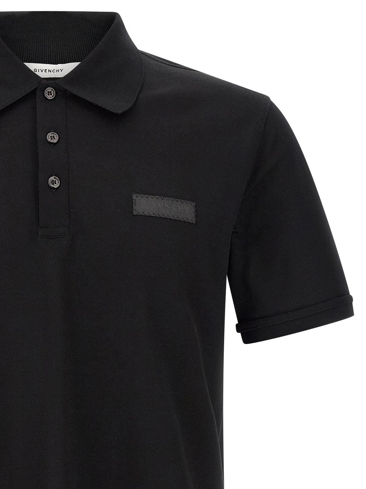 Polo Givenchy homme en coton noir – GI-331549