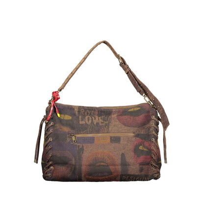 Sac à main Desigual femme Leiria Graffiato en coton marron – DE-48410