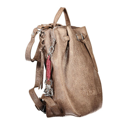 Sac à dos Desigual femme Luena en polyuréthane marron – DE-48411