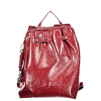 Sac à dos Desigual femme Luena en polyuréthane rouge – DE-48413