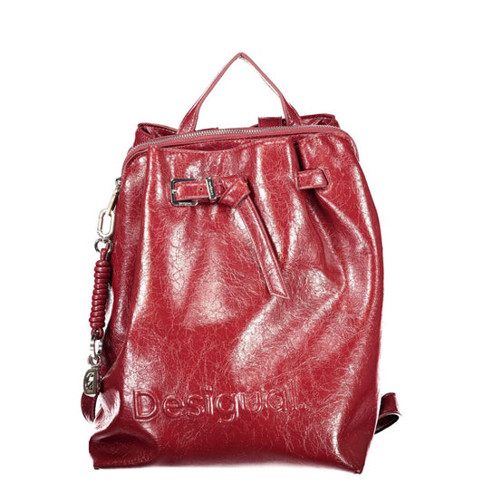 Sac à dos Desigual femme Luena en polyuréthane rouge – DE-48413