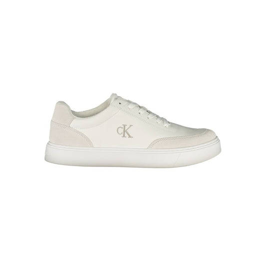 Baskets Calvin Klein homme en polyuréthane blanc – CA-48422