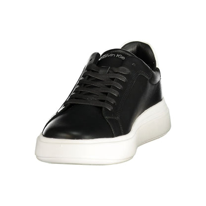 Calvin Klein Black Leather Men's Sneaker