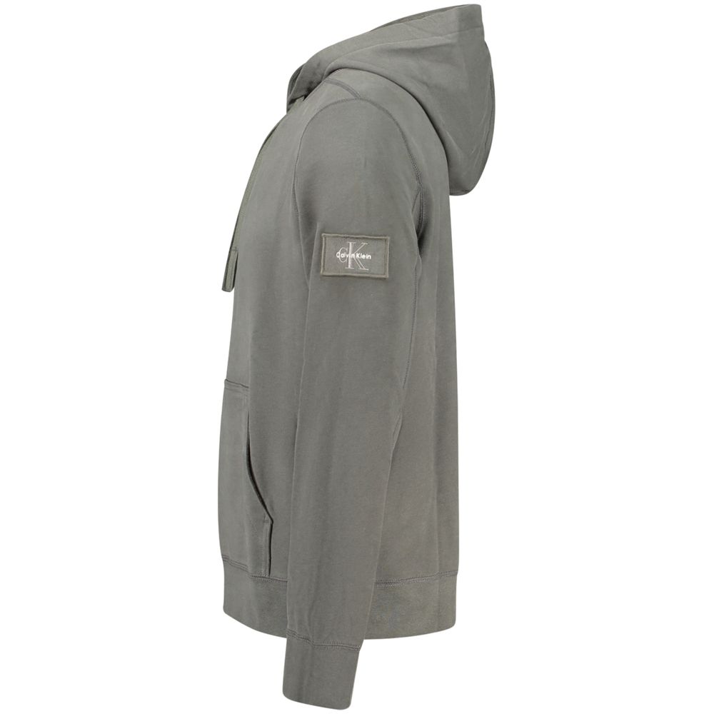 Sweat à capuche Calvin Klein homme en coton vert – CA-48451