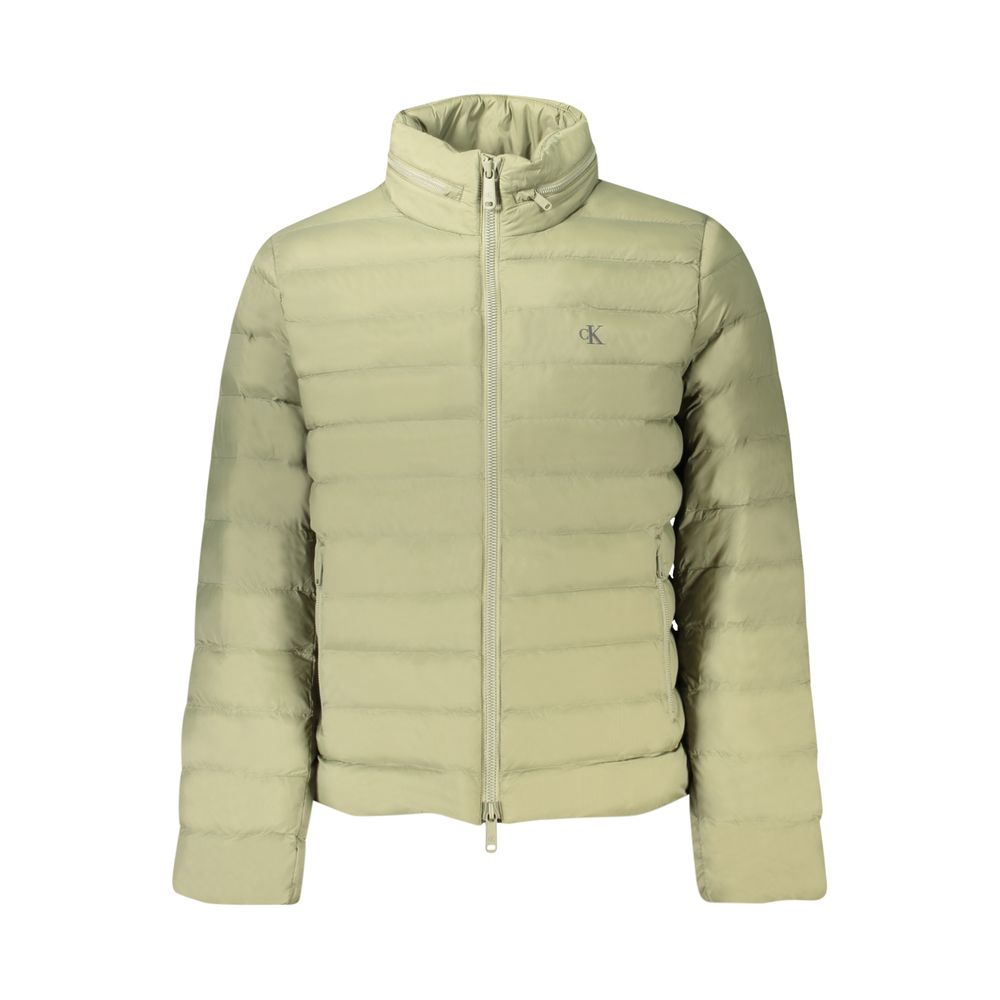 Veste Calvin Klein homme à capuche amovible en polyamide vert – CA-48457