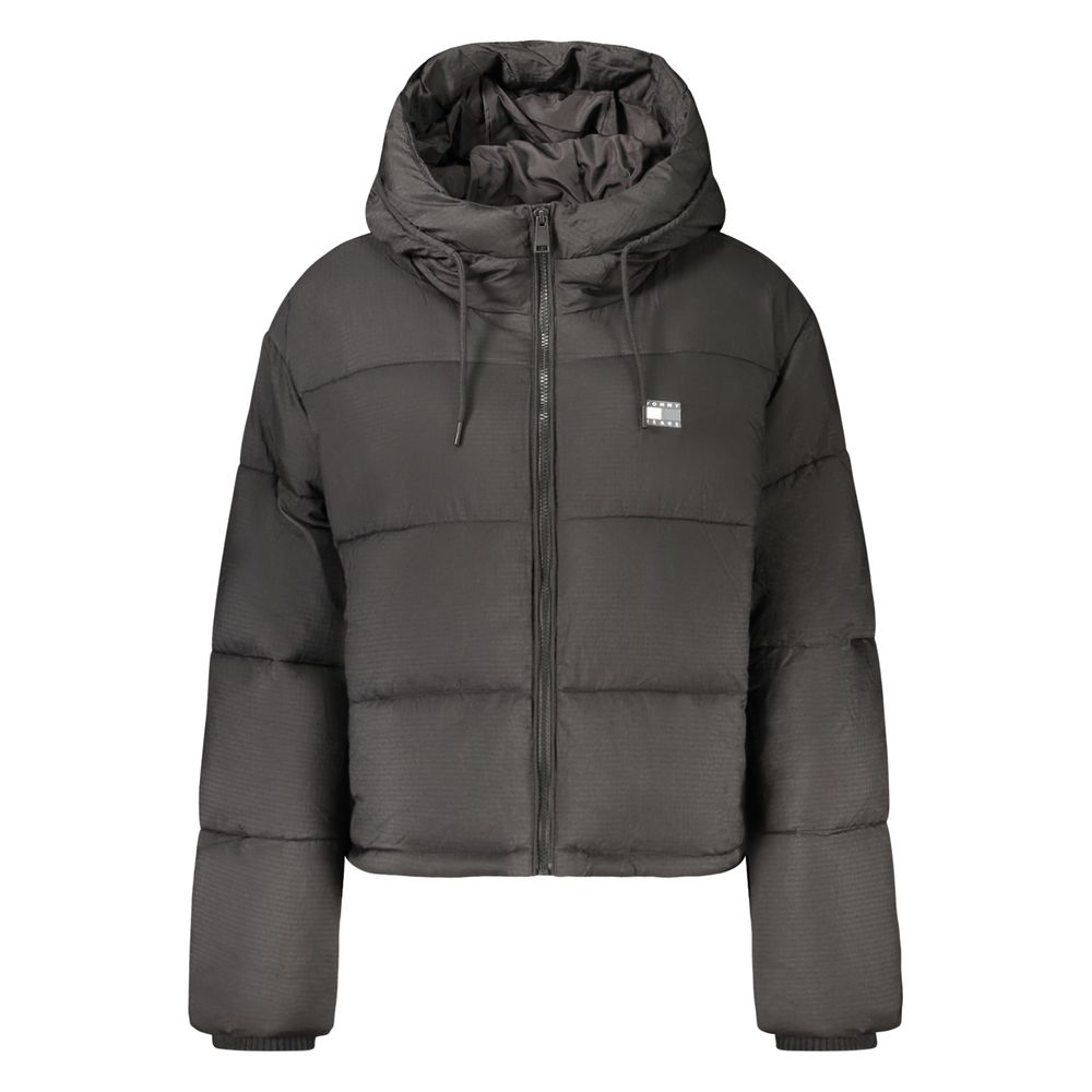Veste Tommy Hilfiger femme à capuche en polyester noir – TO-48461