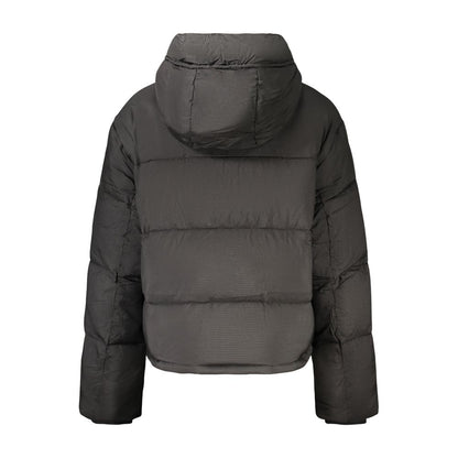 Veste Tommy Hilfiger femme à capuche en polyester noir – TO-48461