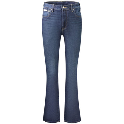 Jean Calvin Klein femme skinny bootcut en coton bleu – CA-48503