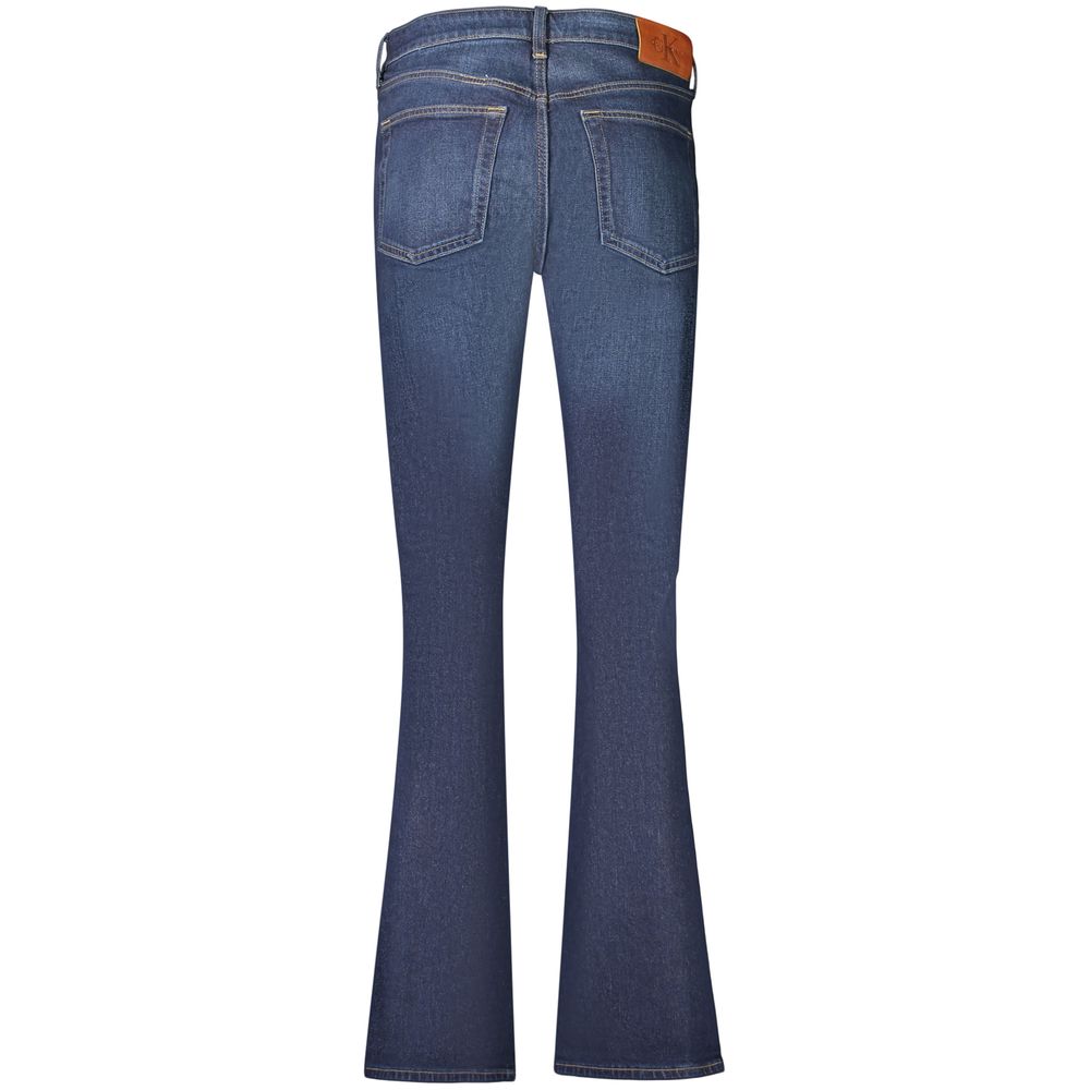 Jean Calvin Klein femme skinny bootcut en coton bleu – CA-48503