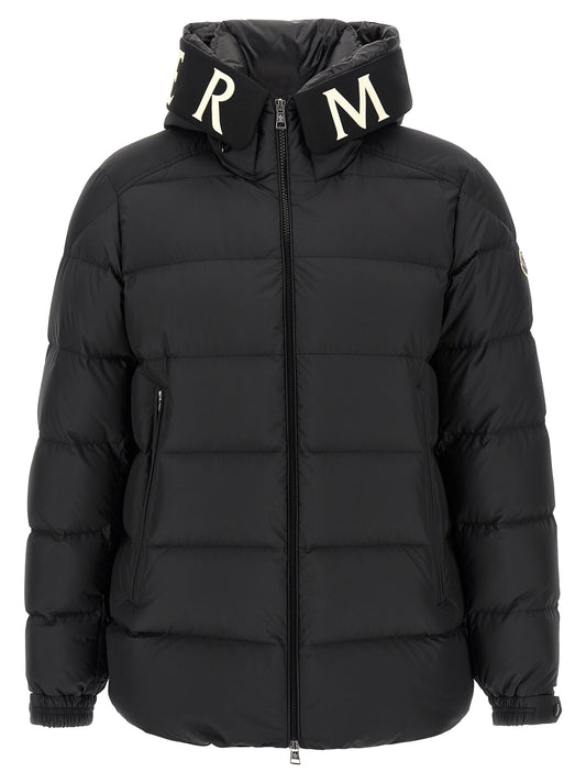 Moncler Black Polyester Full-Length Jacket
