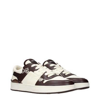 Baskets Jimmy Choo homme en cuir beige – JI-15678509285641