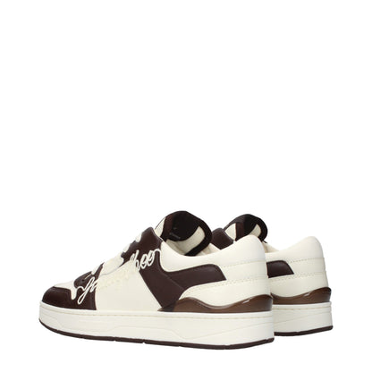Baskets Jimmy Choo homme en cuir beige – JI-15678509285641