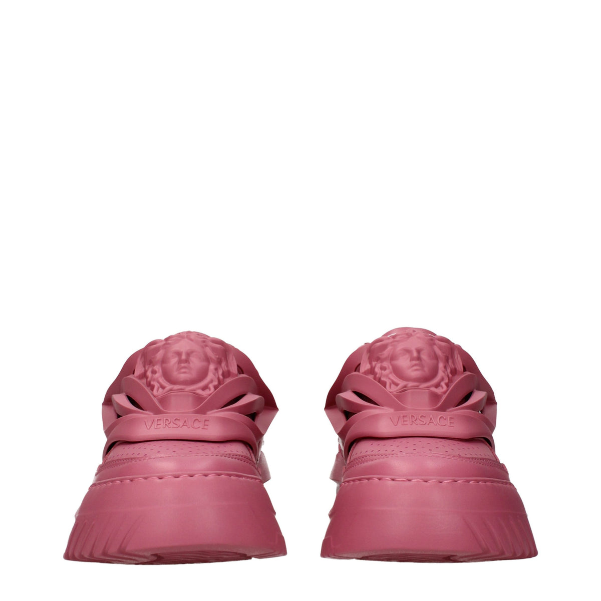 Baskets Versace femme chunky en cuir rose – VE-16611578446215