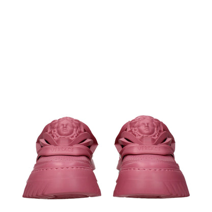 Baskets Versace femme chunky en cuir rose – VE-16611578446215
