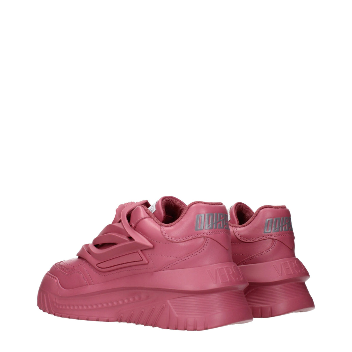 Baskets Versace femme chunky en cuir rose – VE-16611578446215