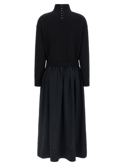 Polo Ralph Lauren Black Wool Long Dress