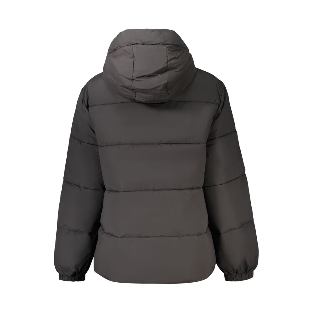 Veste Guess Jeans femme à capuche amovible en polyester noir – GU-48486