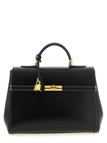 Dolce & Gabbana Damenhandtasche Marlene aus schwarzem Lammleder – DO332997BM