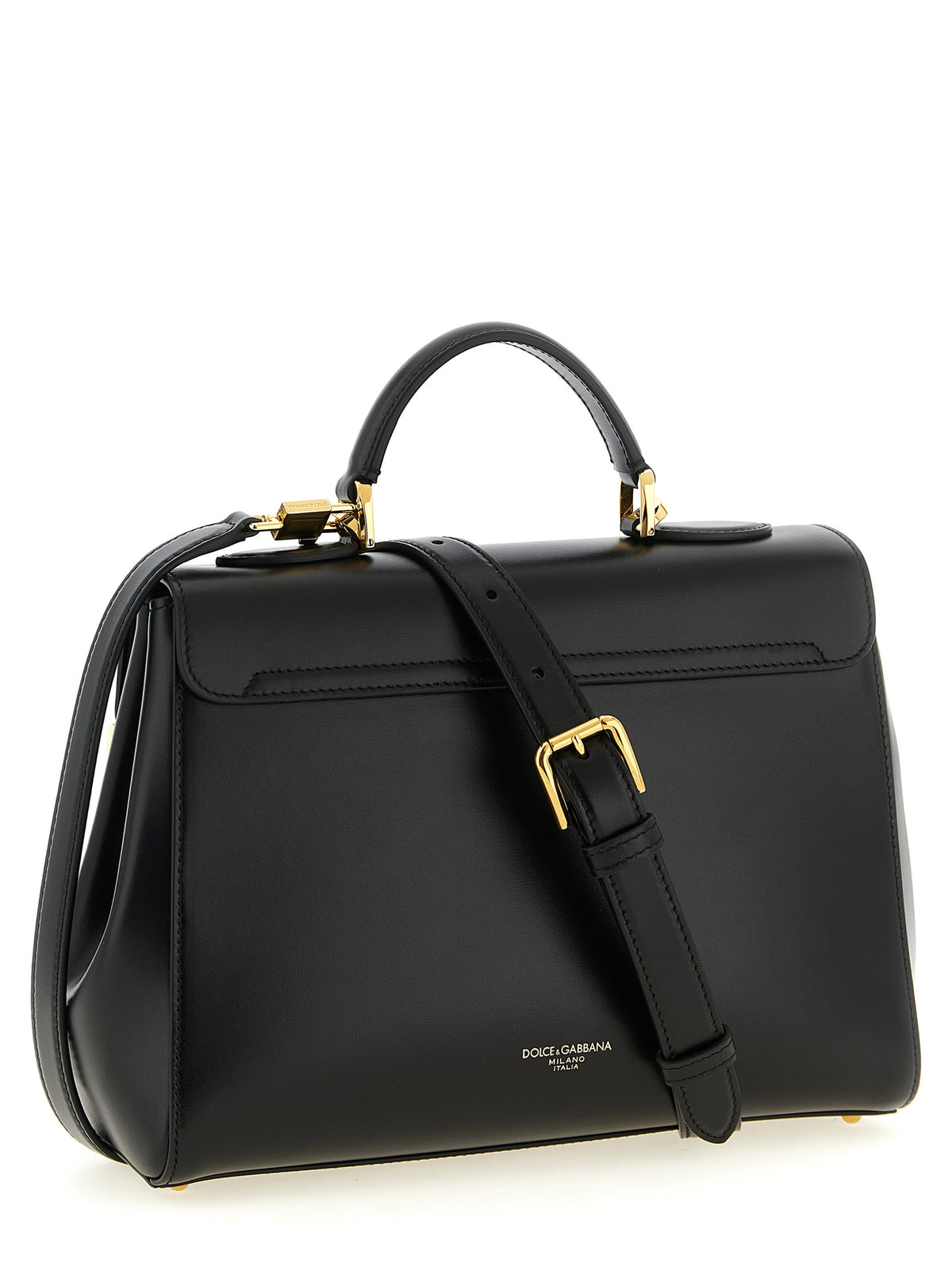 Dolce & Gabbana Damenhandtasche Marlene aus schwarzem Lammleder – DO332997BM
