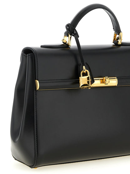 Dolce & Gabbana Damenhandtasche Marlene aus schwarzem Lammleder – DO332997BM