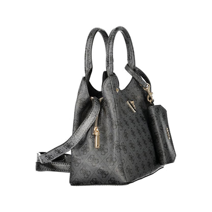Sac à main Guess Jeans femme Lorella en polyuréthane noir – GU-48495