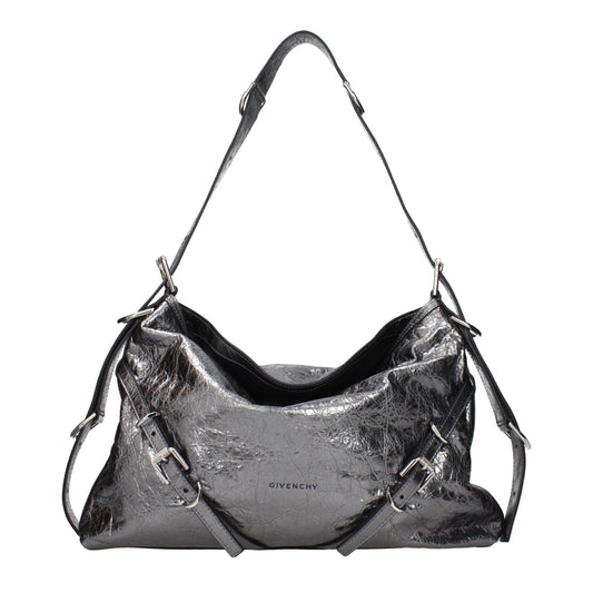 Sac porté épaule Givenchy femme en cuir argenté – GI16656907108743BT