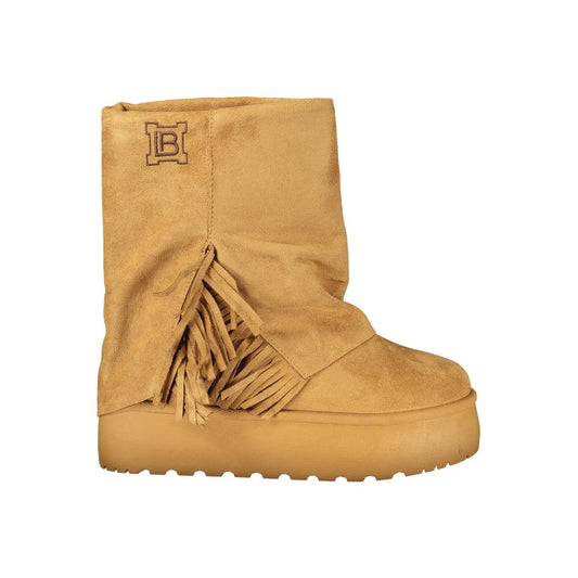 Bottines Laura Biagiotti femme en polyuréthane marron – LA-48877