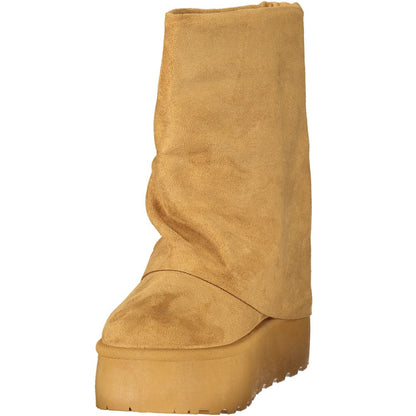 Bottines Laura Biagiotti femme en polyuréthane marron – LA-48877