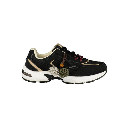 Baskets Laura Biagiotti femme en polyuréthane noir – LA-48873