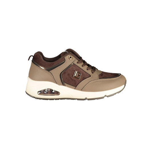 Baskets Laura Biagiotti femme en polyuréthane marron – LA-48874