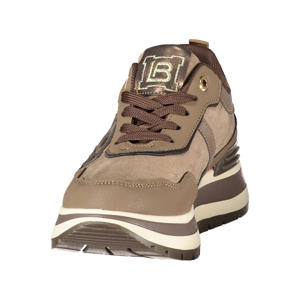 Laura Biagiotti Brown Polyurethane Women's Sneaker