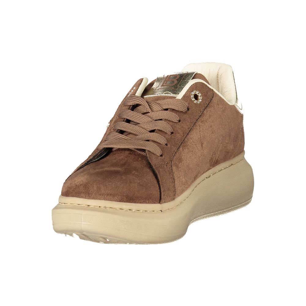 Baskets Laura Biagiotti femme en polyuréthane marron – LA-48887