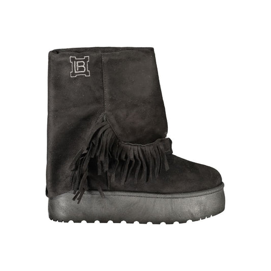 Bottines Laura Biagiotti femme en polyuréthane noir – LA-48920