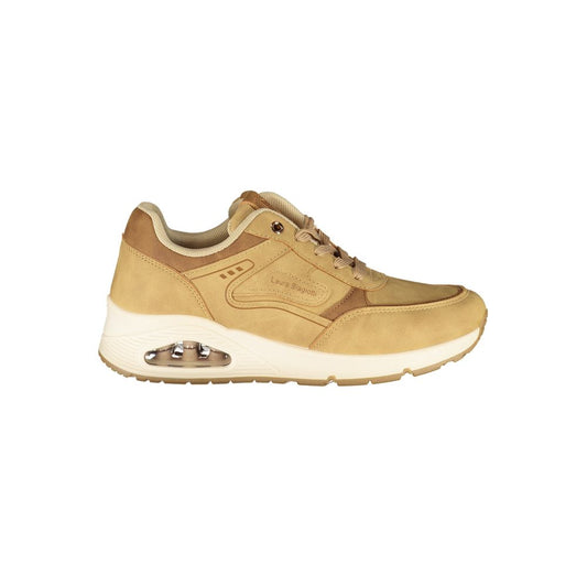 Baskets Laura Biagiotti femme en polyuréthane beige – LA-48890
