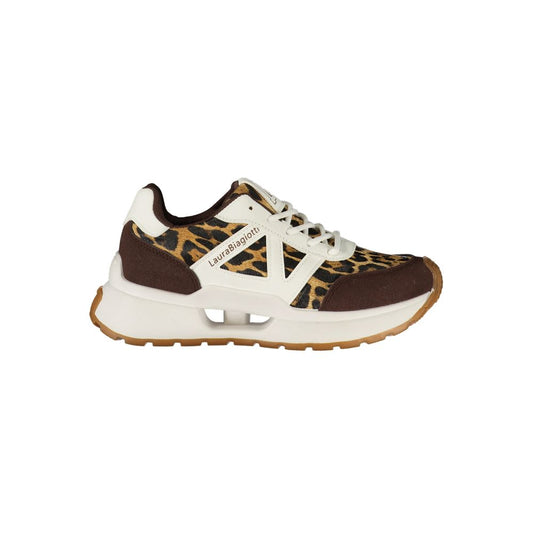 Baskets Laura Biagiotti femme en polyuréthane marron – LA-48891