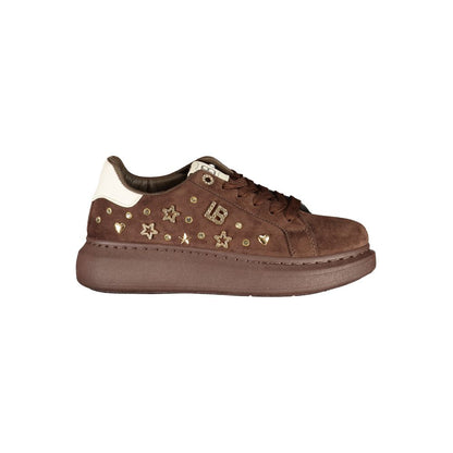 Baskets Laura Biagiotti femme en polyuréthane marron – LA-48901