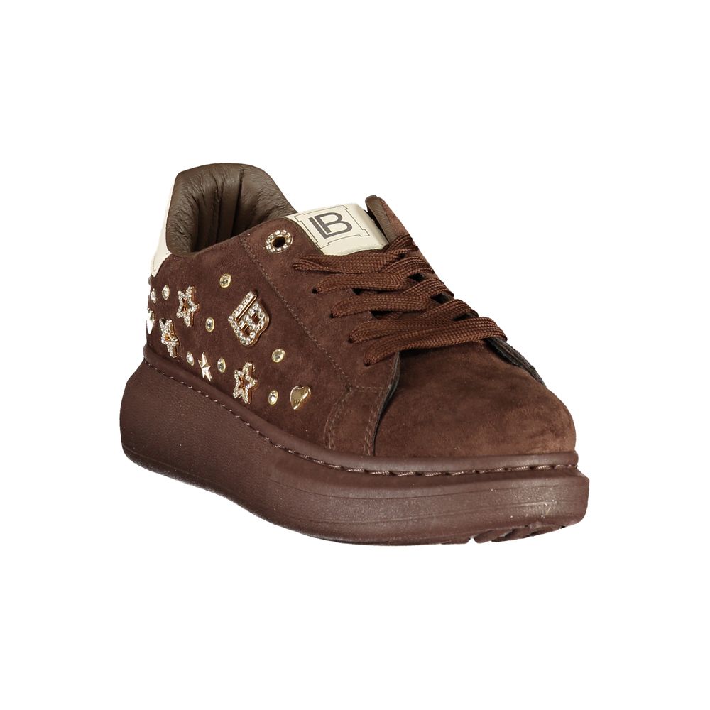 Baskets Laura Biagiotti femme en polyuréthane marron – LA-48901