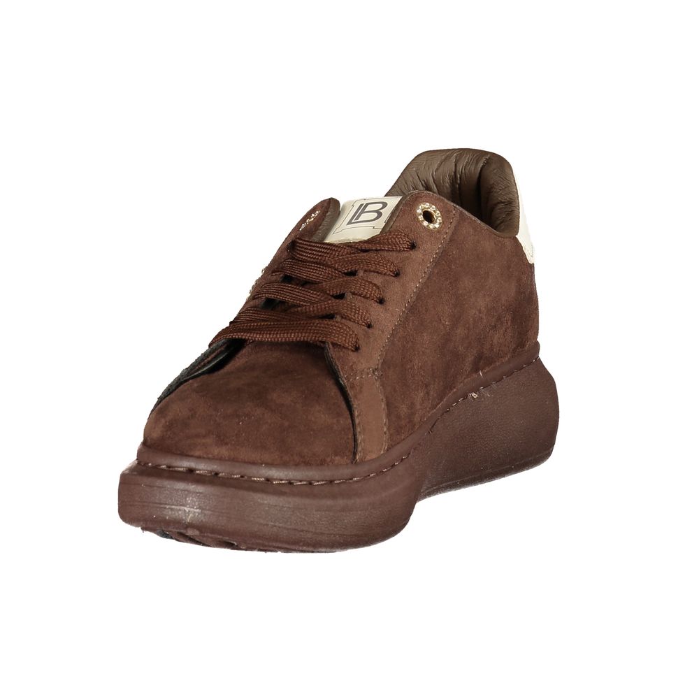 Baskets Laura Biagiotti femme en polyuréthane marron – LA-48901