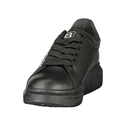 Laura Biagiotti Black Polyurethane Women's Sneaker
