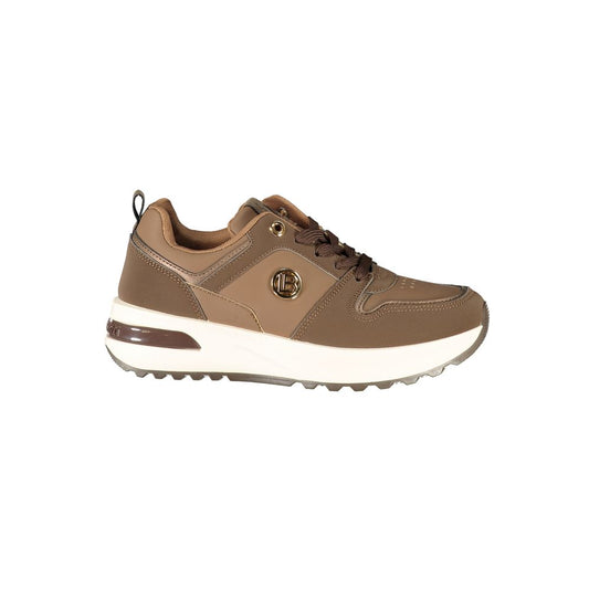 Baskets Laura Biagiotti femme en polyuréthane marron – LA-48928