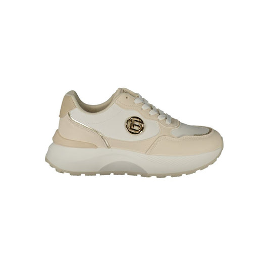 Baskets Laura Biagiotti femme en polyuréthane beige – LA-48930