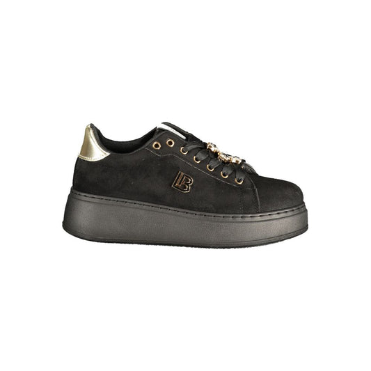 Baskets Laura Biagiotti femme à plateforme en polyuréthane noir – LA-48933