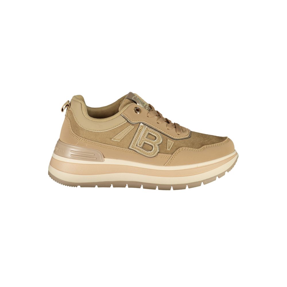 Baskets Laura Biagiotti femme en polyuréthane marron – LA-48929