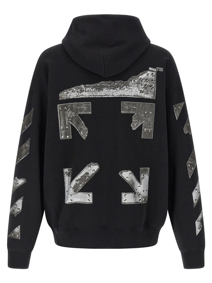 Off-White Black Cotton Sweatshirt